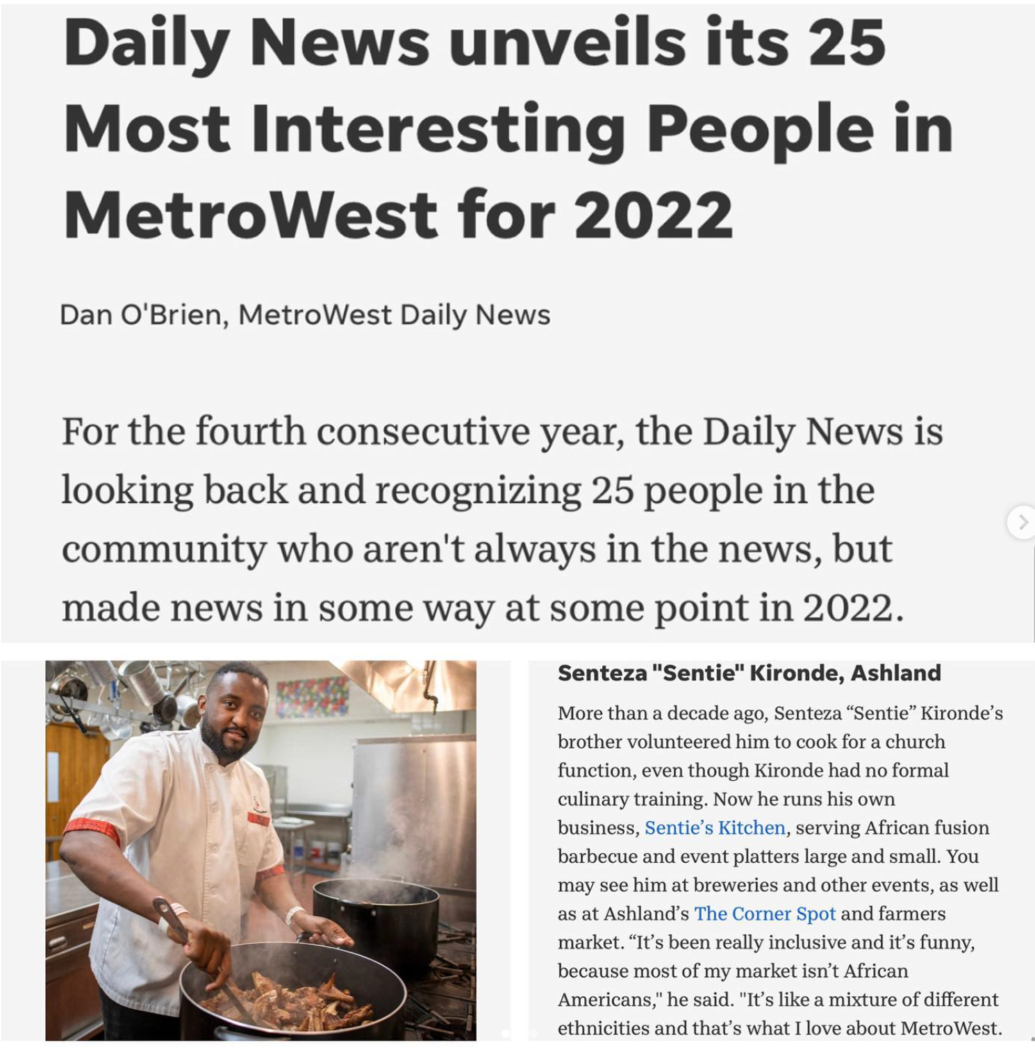 Daily News recognition in 2022